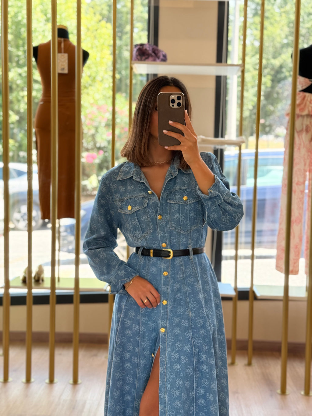Vestido Jeans Midi