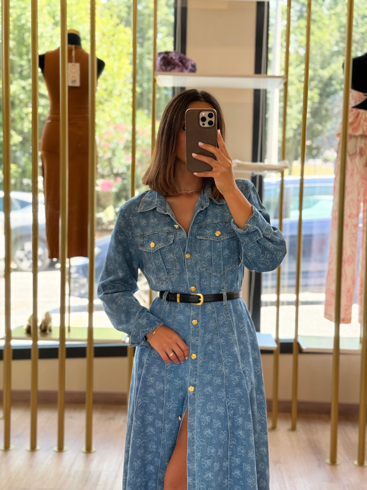 Vestido Jeans Midi