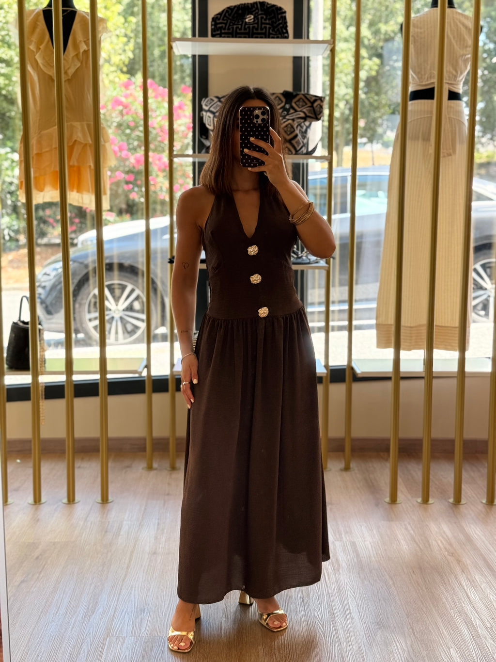 Vestido Castanho
