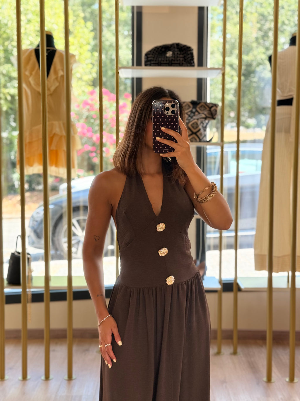 Vestido Castanho