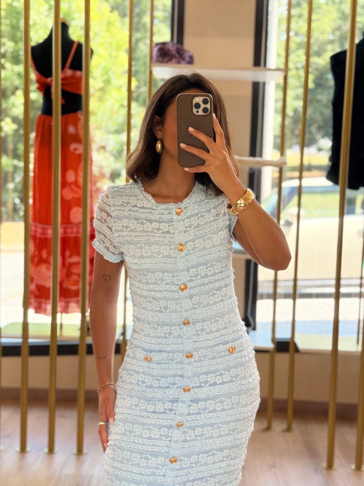 Vestido rendado