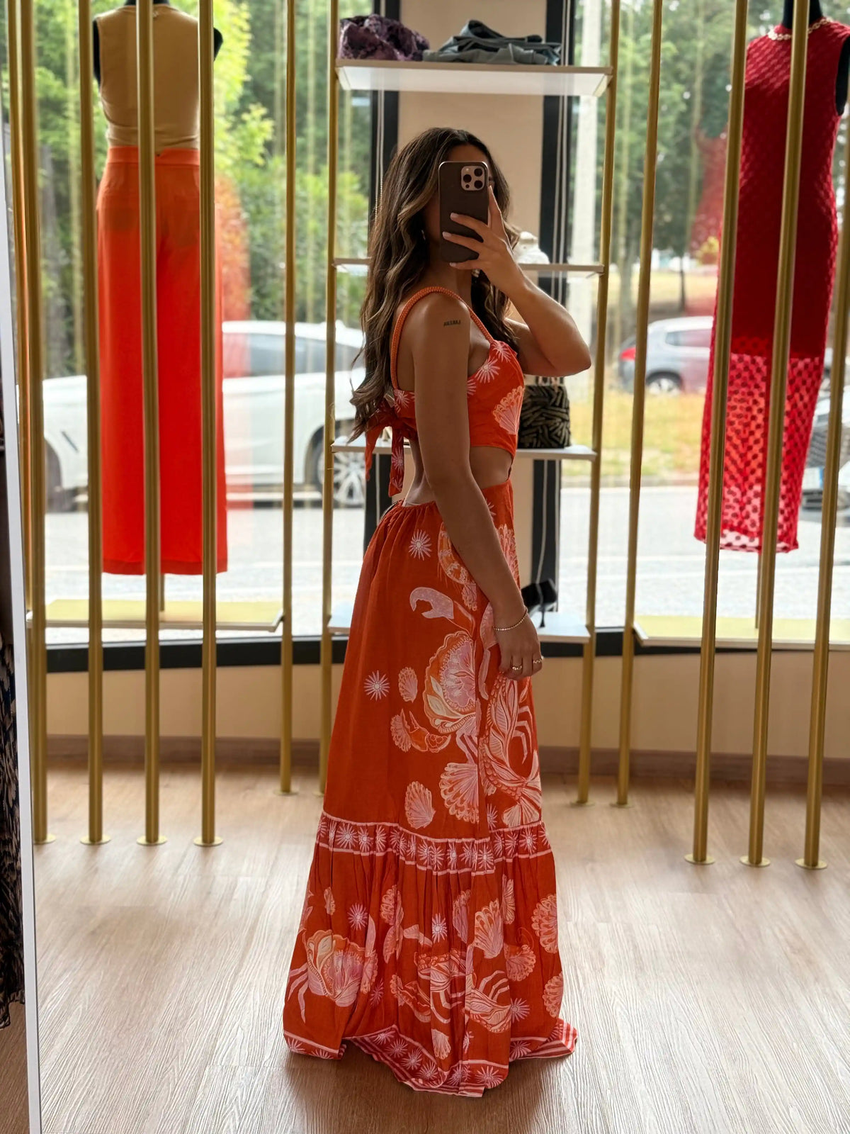 Vestido Colcci Linho Estampado