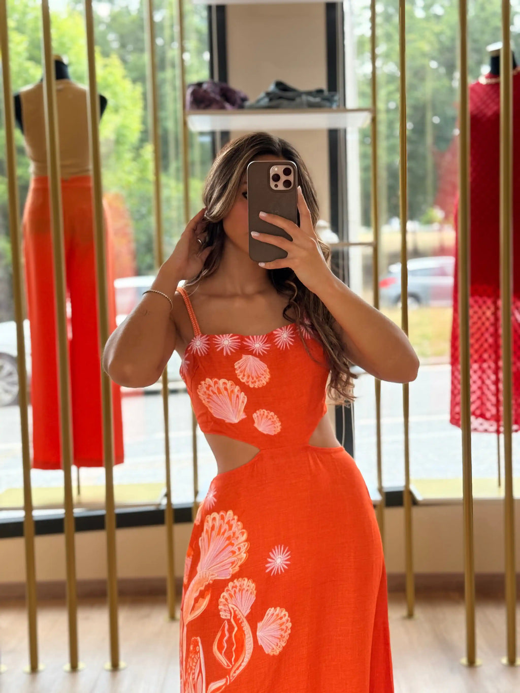 Vestido Colcci Linho Estampado